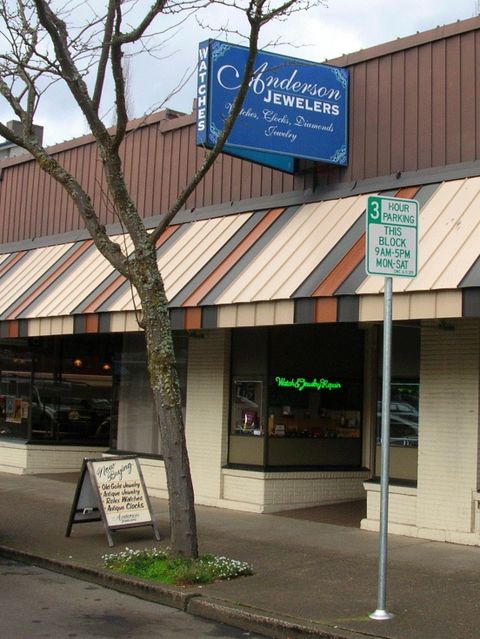 Anderson Jewelers Store Front – Corvallis, OR